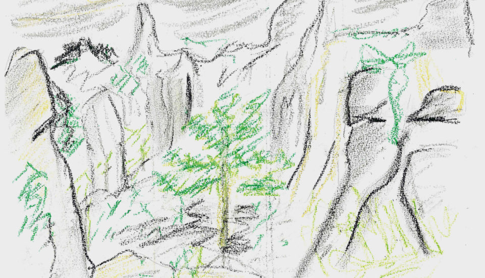 Dessin Le Cirque de Moureze Dessin Le Cirque de Moureze