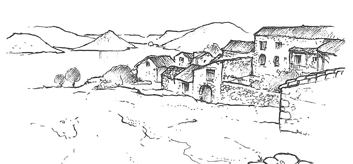 Village de Vailhes dessin © A.Freytet Village de Vailhes dessin © A.Freytet