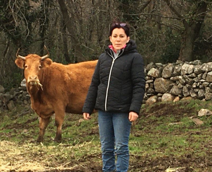 Sylvie Lacoste eleveuse de bovins
